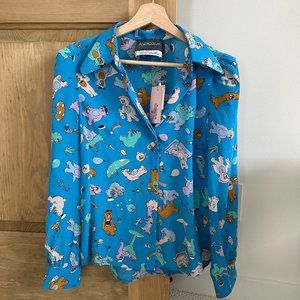 NWT Russell Maurice 'Picnic' print blouse for Antipodium London